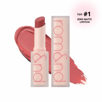 Помада в нейтральному нюдовому відтінку Rom&nd Zero Matte Lipstick #07 Envy me 907 фото
