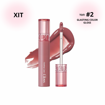 Блеск для губ в оттенке розы Rom&nd Glasting Color Gloss #03 Rose Finch 703 фото