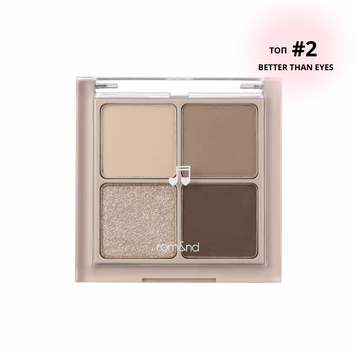 Тіні в теплих сірих відтінках Rom&nd Better Than Eyes #М02 Dry BuckWheat Flower 2412 фото