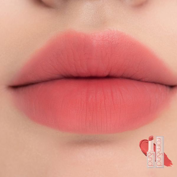 Помада в теплому нюдовому відтінку Rom&nd Zero Matte Lipstick #08 Adorable 908 фото